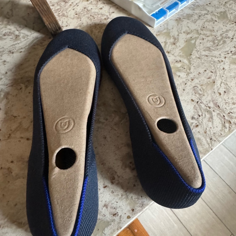 Rothy's Black and Blue Flats for Everyday Comfort